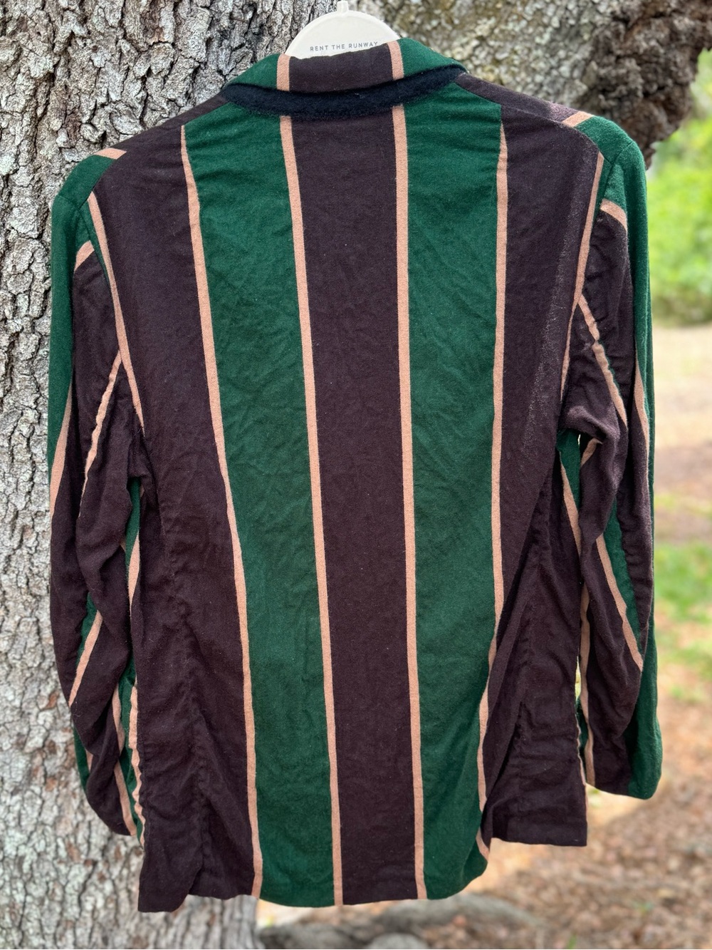 Vtg.Dries Van Noten Striped Blazer in Green, Purple & Cream.Size 38 - Picture 2 of 9